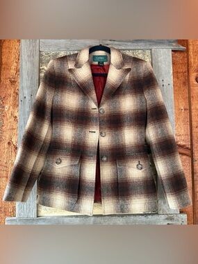 Vintage Lauren Ralph Lauren plaid Wool Blazer